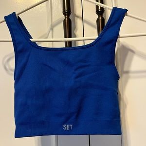 SET ACTIVE square neck long line bra